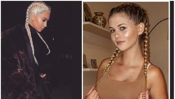 ¡Brunella Horna y sus 'boxer braids' al mero estilo de Kim Kardashian!
