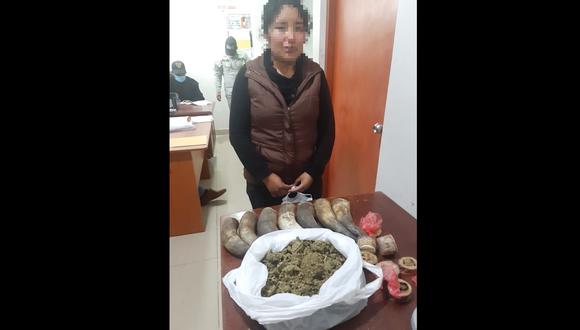 Cusco: la ilegal mercadería fue lacrada y enviada a la Comisaría San Jerónimo para las diligencias de ley.  (Foto: PNP