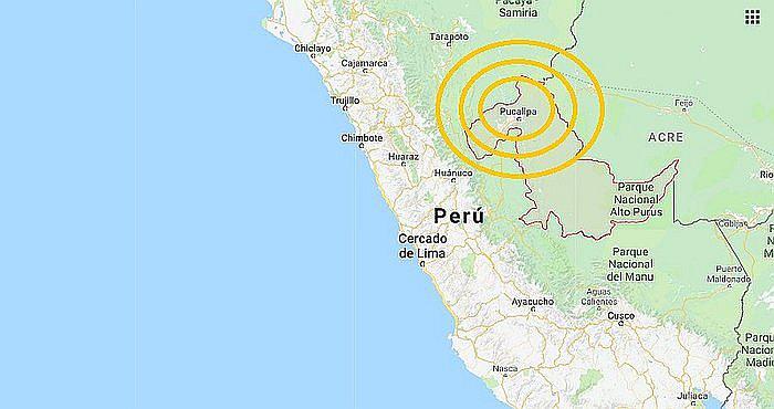 Sismo de magnitud 4.9 sacudió Pucallpa