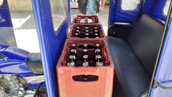Sullana: Sujeto fuga tras ser intervenido con 16 cajas de cerveza en motokar