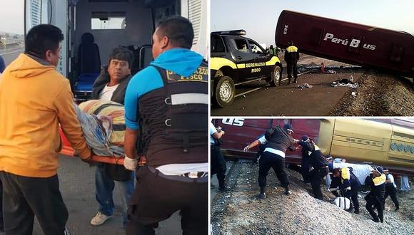 Ica: bus interprovincial choca con auto y deja 30 heridos en Pisco (FOTOS)