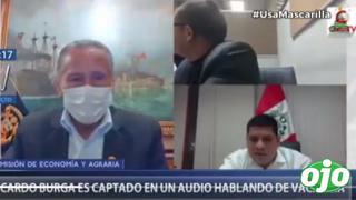 Congresista Ricardo Burga es captado en un audio hablando de vacancia | VIDEO