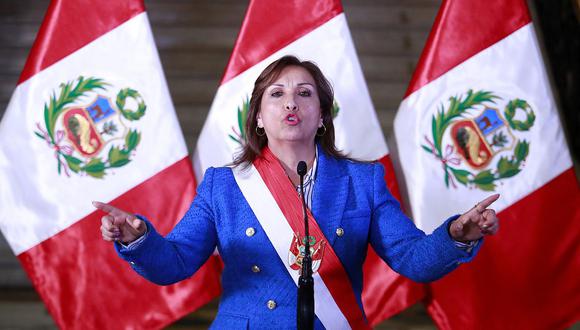 Dina Boluarte anunció el proyecto de adelanto de elecciones para el 2024. (foto: Presidencia)