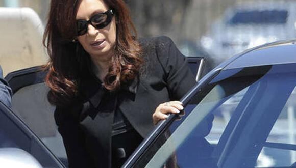 Cristina Fernández despide a su esposo en la Casa Rosada