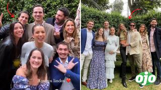 Hugo García y Mafer Neyra se reencuentran en Baby Shower y con sus nuevas parejas