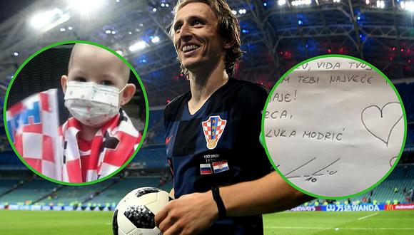 Luka Modric sorprende a niñita con cáncer con emotiva carta hecha a mano (FOTOS)