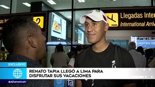 Renato Tapia volvió al Perú y esto dijo sobre el interés de Boca Juniors por tenerlo│VIDEO