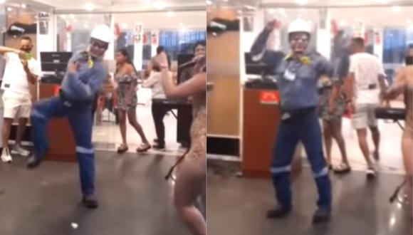 ‘Ingeniero bailarín’ se hizo viral por bailar canción de Explosión De Iquitos. (Foto: Captura TikTok)