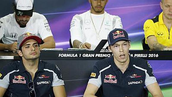 Fórmula 1: Carlos Sainz y Daniil Kvyat seguirán con Toro Rosso en 2017