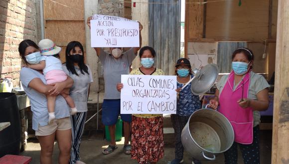Ollas comunes realizaron cacerolazo en distintas partes de Lima. Fuente: Red de Ollas Comunes