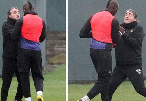Mira la pelea entre Mario Balotelli y Roberto Mancini (FOTOS) 