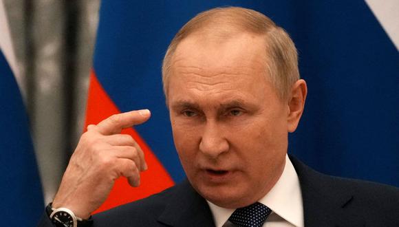 El presidente de Rusia, Vladimir Putin, reconoció a las repúblicas separatistas de Ucrania. (THIBAULT CAMUS / POOL / AFP).