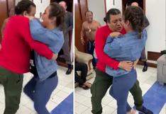 Dayanita y Carlos Vílchez son grabados bailando salsa en camerino | VIDEO
