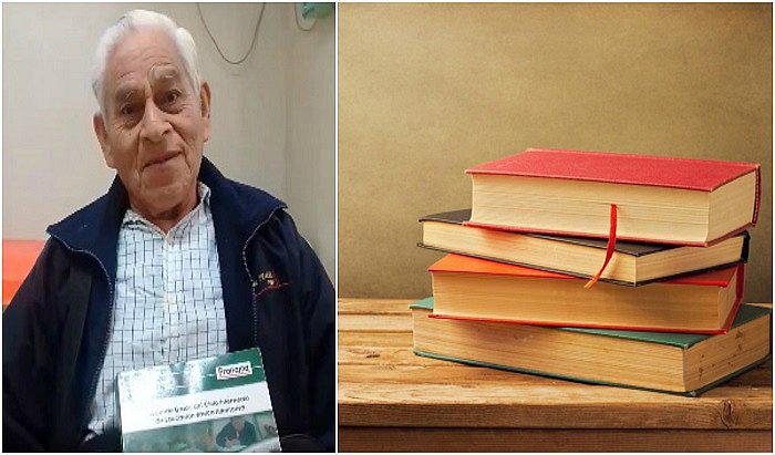 Facebook: Anciano de 80 años sueña con acabar sus estudios de nivel primaria