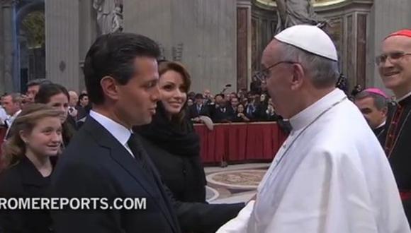 Letizia y la 'Gaviota' saludan al Papa (VIDEO)