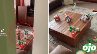 Juguetes de “Toy Story” se “mueven solos” y dueño sale corriendo asustado | VIDEO