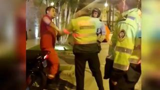 Surco: graban a bomberos y policías discutiendo durante atención a herido en accidente | VIDEO