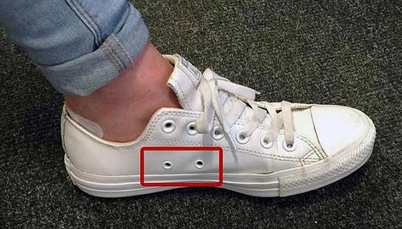 ​YouTube:¿Para qué sirven los agujeros de los costados en las zapatillas?