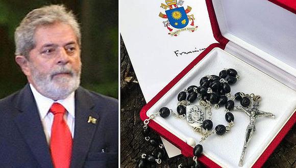​Lula recibe en su celda un rosario bendecido por el papa Francisco