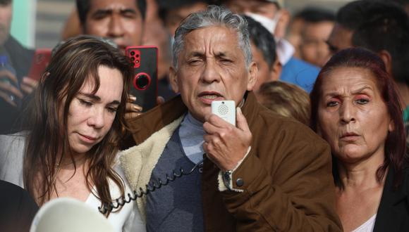 Antauro Humala se dirigió a sus seguidores tras dejar el penal Ancón II luego de 17 años y 7 meses de prisión. (Foto: Julio Reaño/@Photo.gec)