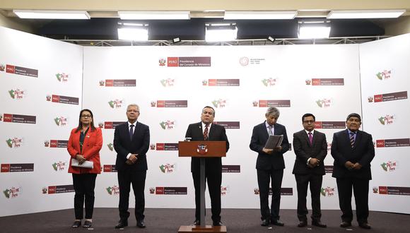 El jefe del Gabinete Ministerial, Gustavo Adrianzén, respaldó a los cuatro ministros que fueron interpelados por el Congreso. (Foto: PCM)