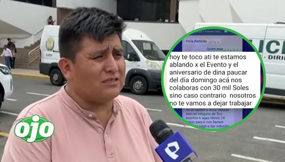 Promotor de eventos en Trujillo es víctima de extorsionadores