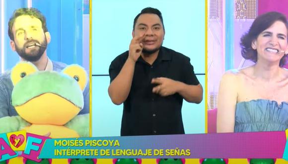 Moisés Piscoya se lleva los aplausos tras aparecer como traductor de "Amor y Fuego". (Captura Willax TV)