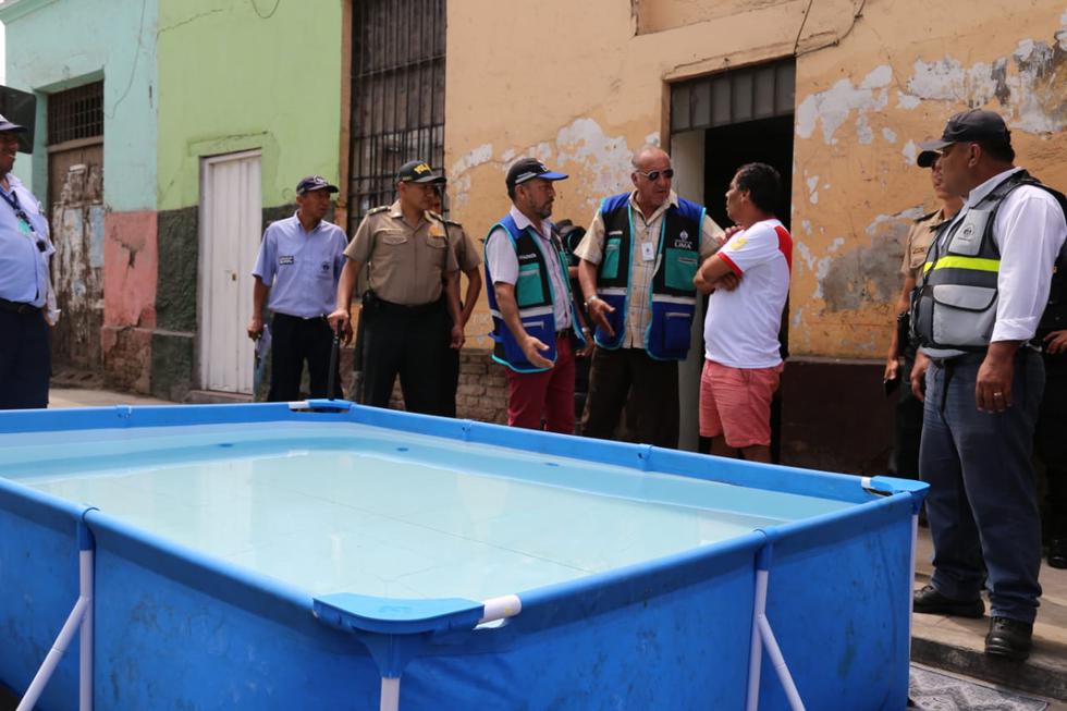 La Municipalidad de Lima retiró diez piscinas portátiles que obstruían las calles y vías públicas en el Cercado el último fin de semana. (Foto: Municipalidad de Lima)