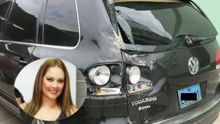 Marina Mora sufrió accidente de tránsito en Ica    