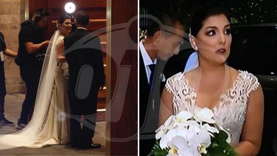 Edison Flores y Ana Siucho: Así fue la llegada de la novia a la iglesia│VIDEO  Ojo Web | OJO-SHOW | OJO