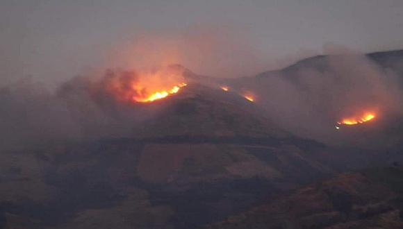 Ayacucho: reportan nuevos incendios forestales en Huamanga y Vilcashuamán (Foto difusión).