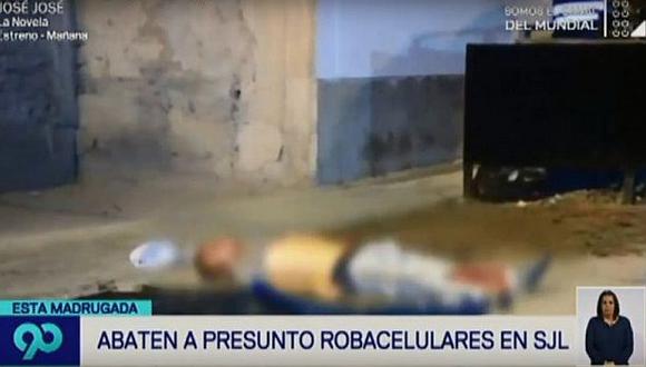 Transeúnte asesina a balazos a 'robacelulares' en San Juan de Lurigancho 