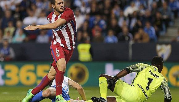 Atlético de Madrid derrota 0-2 al Málaga que se hunde más