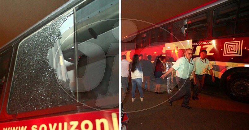 Lurín: disparan a ventanas de bus interprovincial y asaltan a 50 pasajeros (FOTOS)