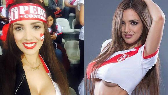 ¡De infarto! 5 fotos hot de Rosángela Espinoza alentando a la selección peruana
