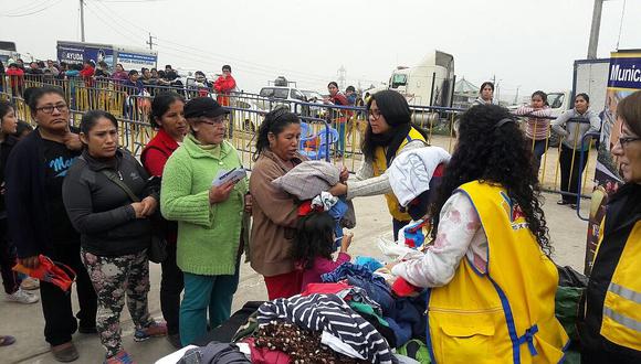 ​VMT: Vecinos de Ticlio Chico reciben ayuda para enfrentar el friaje (FOTOS y VIDEO)