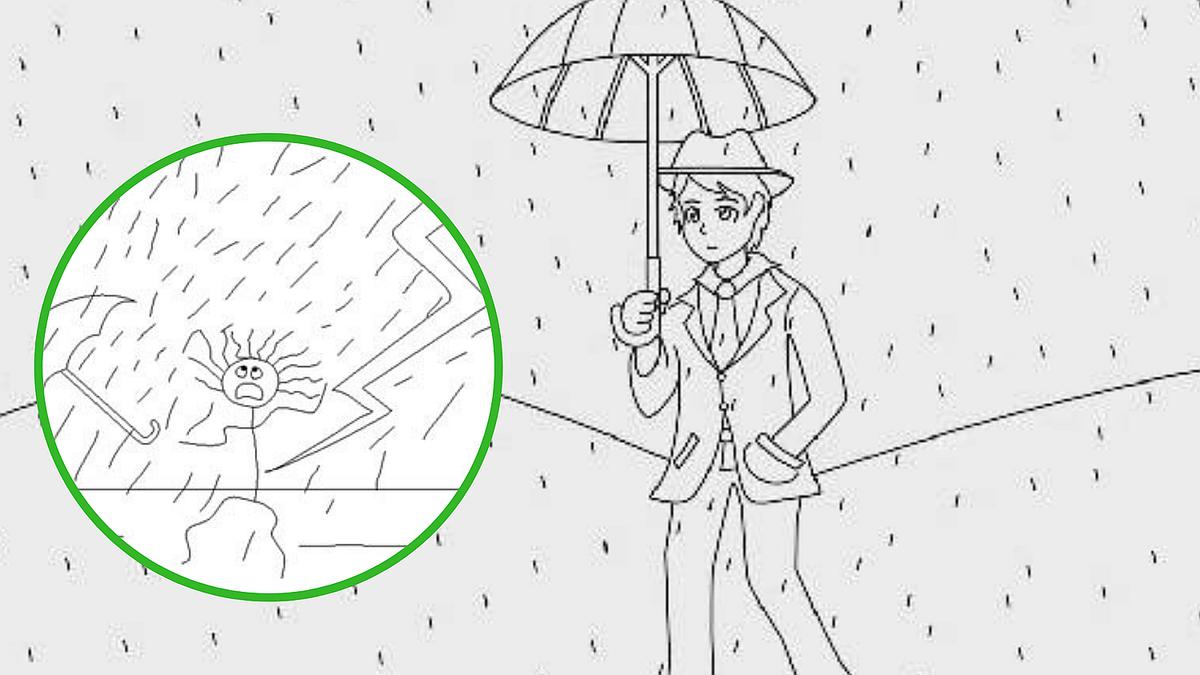 Entrevista de trabajo: La manera correcta de dibujar al hombre bajo la  lluvia | CIUDAD | OJO