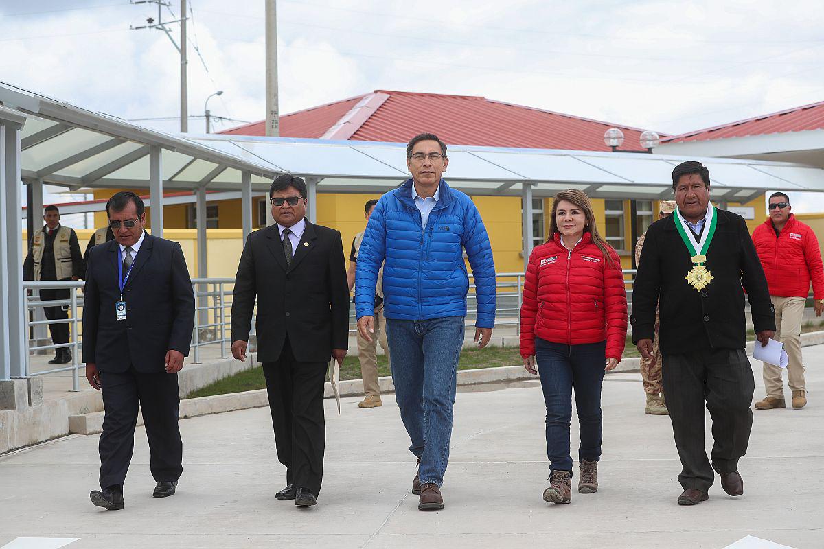 El presidente Martín Vizcarra declaró durante una inspección a un hospital en Puno. (Foto: Difusión)