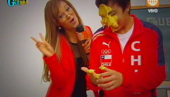 Esto Es Guerra: Angie Arizaga da tortazos en la cara a deportistas chilenos [VIDEO] 
