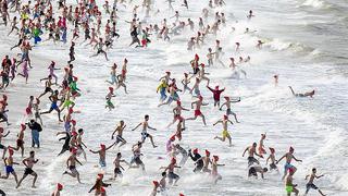 ​Holanda comienza el año con chapuzón helado en el mar del Norte