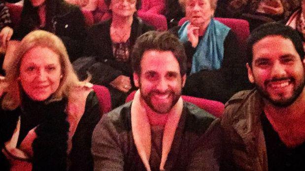 Rodrigo González junto a su mami y su exnovio