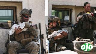 Soldados de EE.UU. son captados protegiendo a niños de Afganistán tras terrible evacuación