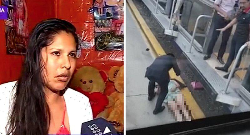 Mujer que cayó a vía del Metropolitano rompió su silencio (VIDEO)