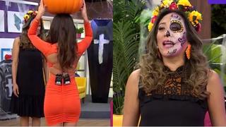 Jazmín Pinedo se disfrazó de calabaza y Cathy Sáenz la “trolea” de la peor forma | VÍDEO