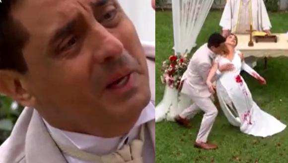 ‘Rafaella’ recibió impacto de bala el día de su boda con ‘Pepe’. (Foto: Captura América TV).