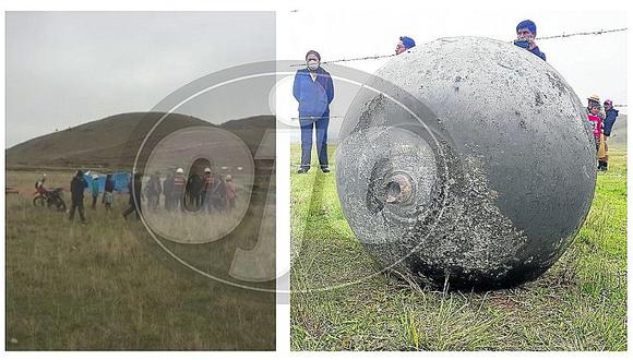  Extraña esfera cae del cielo y asusta a población de Puno (VÍDEO)