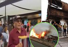 Villa El Salvador: Hombre se despoja de sus muletas y los dona a afectado por explosión | VIDEO