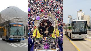 Metropolitano, Corredores y transporte público desviarán su ruta durante segundo recorrido del Señor de los Milagros: revisa AQUÍ