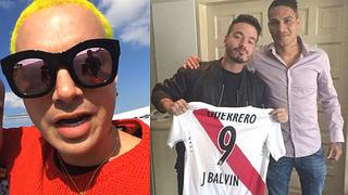 J Balvin envía alentador mensaje a Paolo Guerrero y causa furor a hinchas peruanos (FOTO)