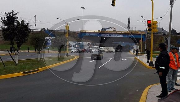 El Agustino: abren nuevo carril en el Puente Huáscar (VIDEO)